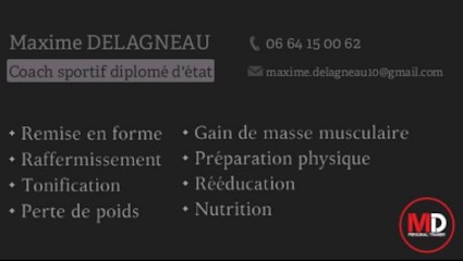 MD PERSONAL TRAINER Coach Sportif Troyes, Entraineur Personnel à Troyes